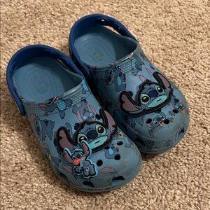 Kids Blue Stitch Crocs